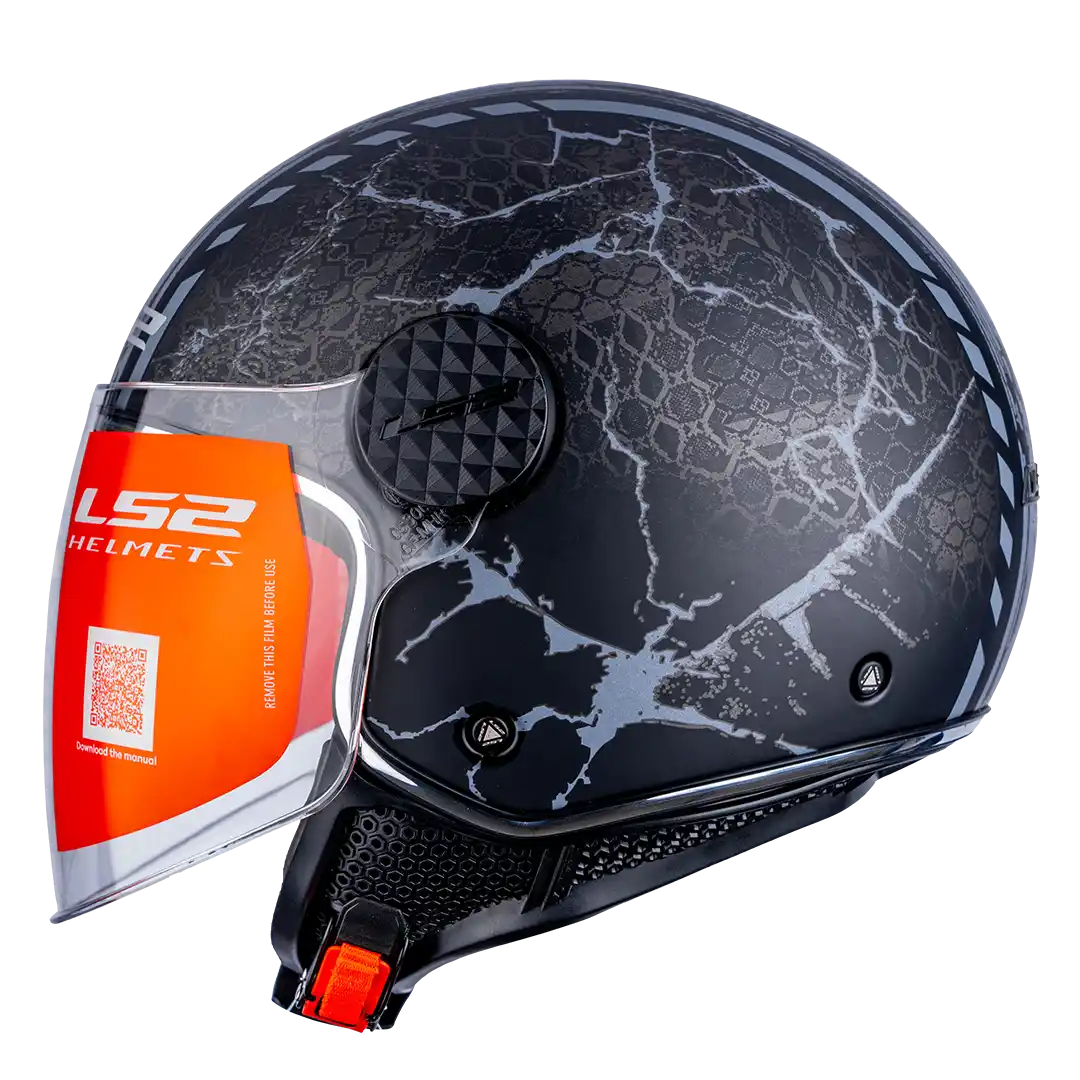 CASCO LS2 OF558 SNAKE NEGRO MATE/TITANEO